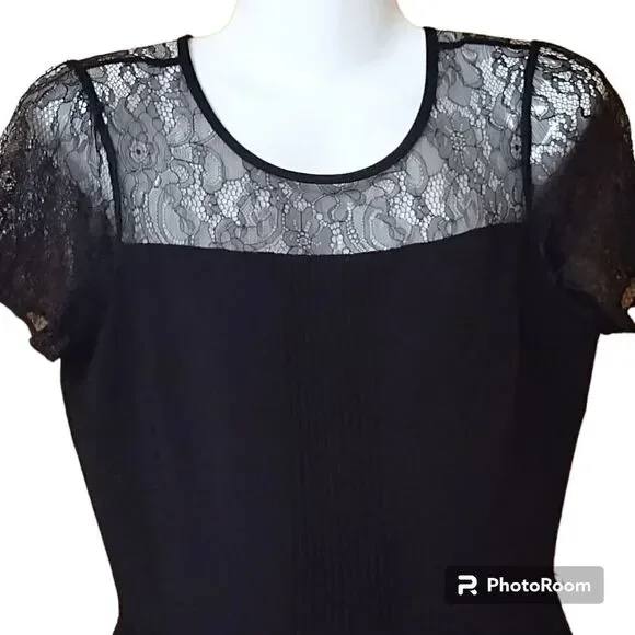 Forever 21 Black Lace One Piece Romper Shorts Sz S Y2K - Picture 6 of 10